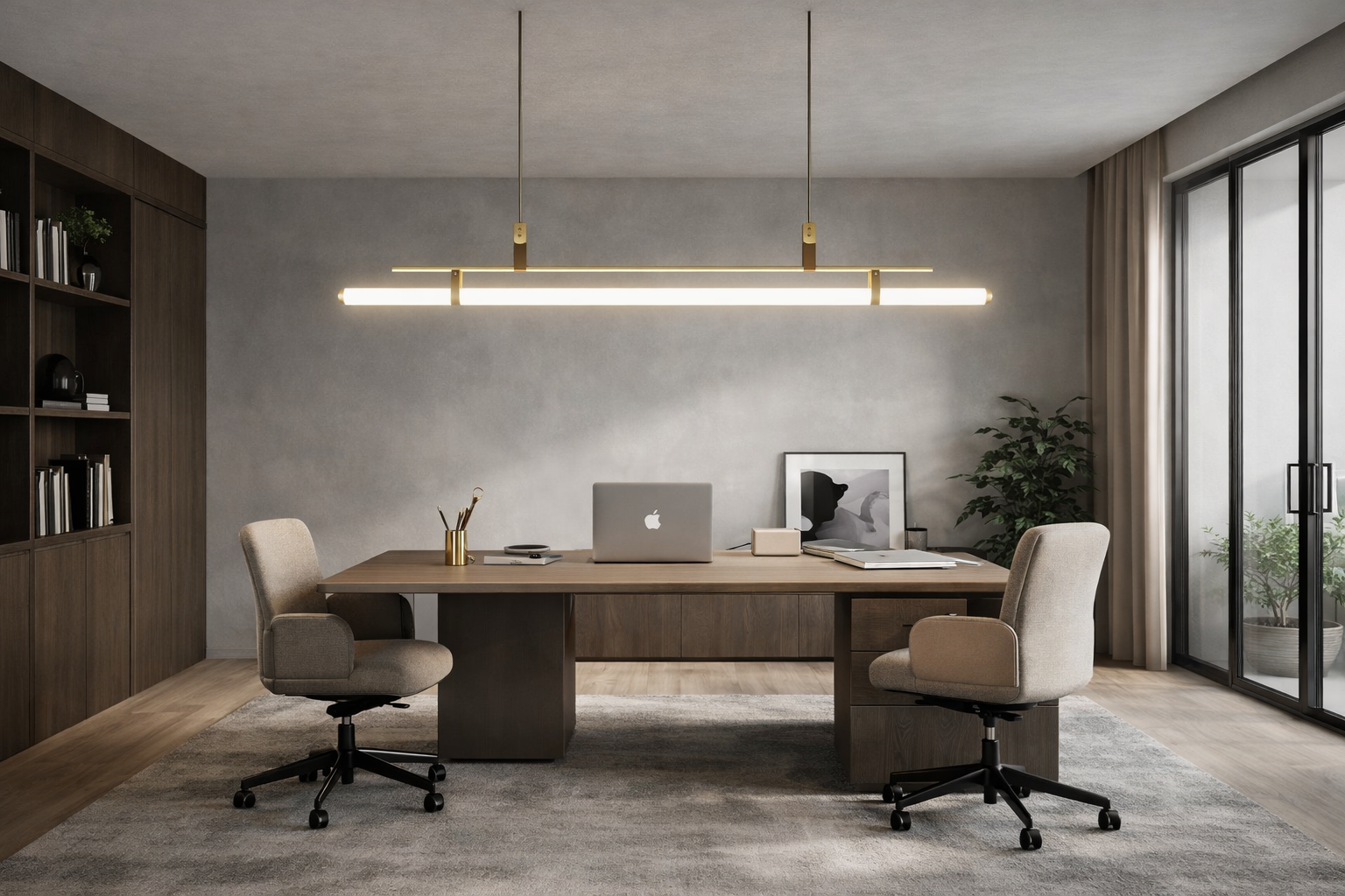 Office lighting detail